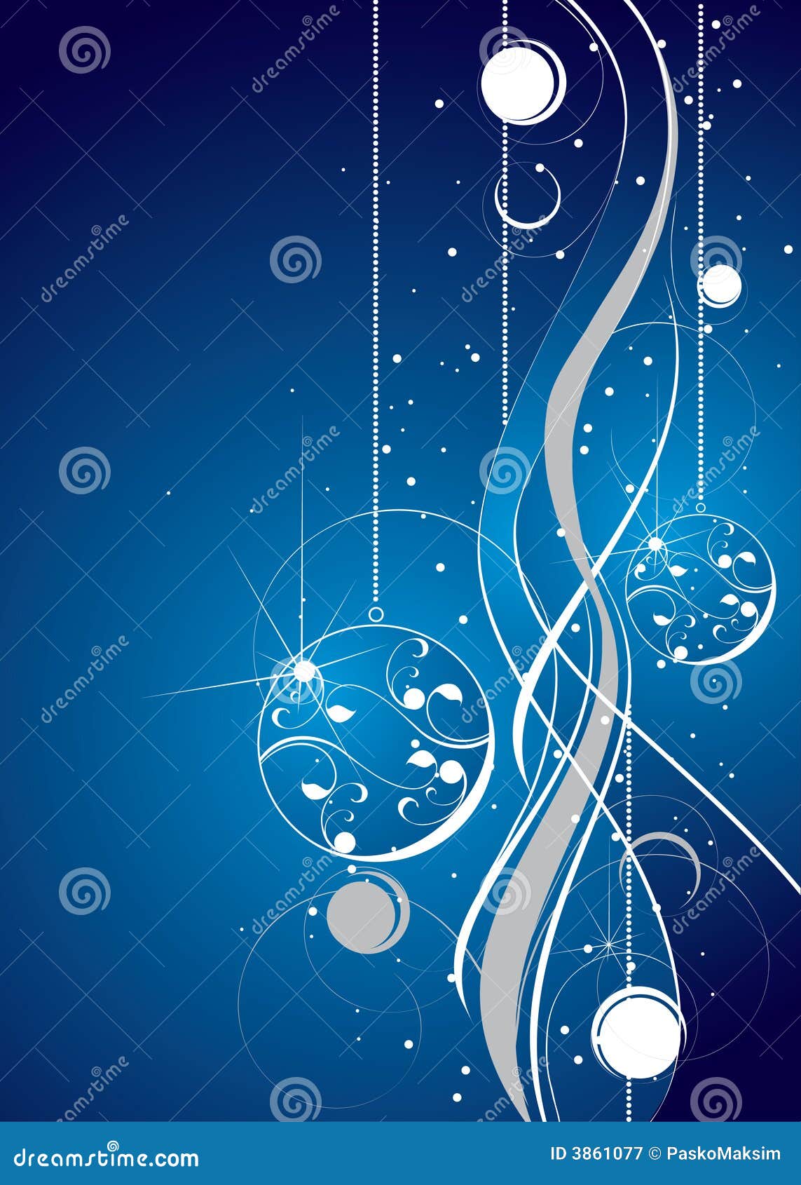 Blue And White Artistic Design Royalty Free Stock 