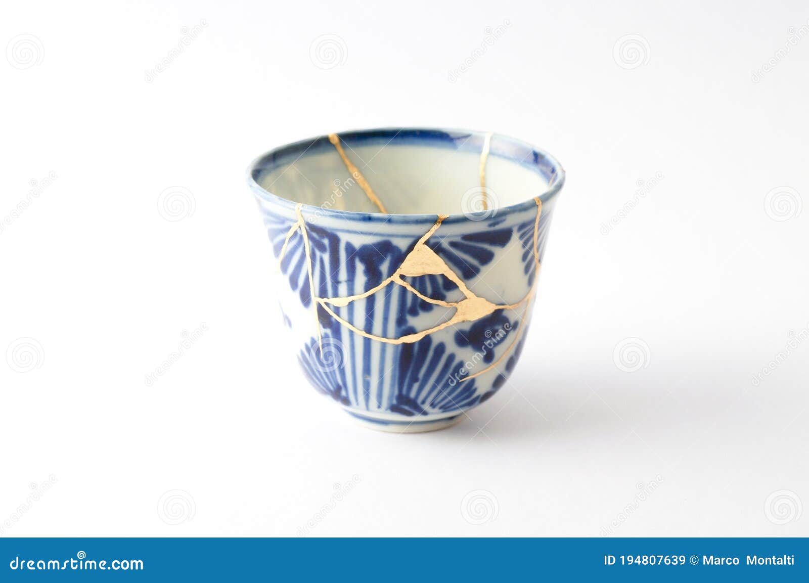 Midnight Blue Real Kintsugi Bowl wabi Sabi kintsugi Decor
