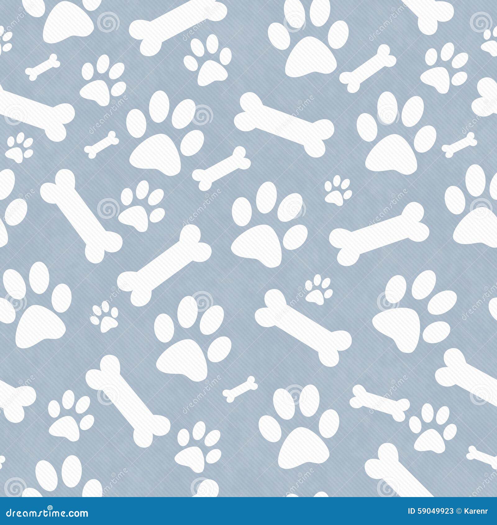 Blue Dog Bone Background