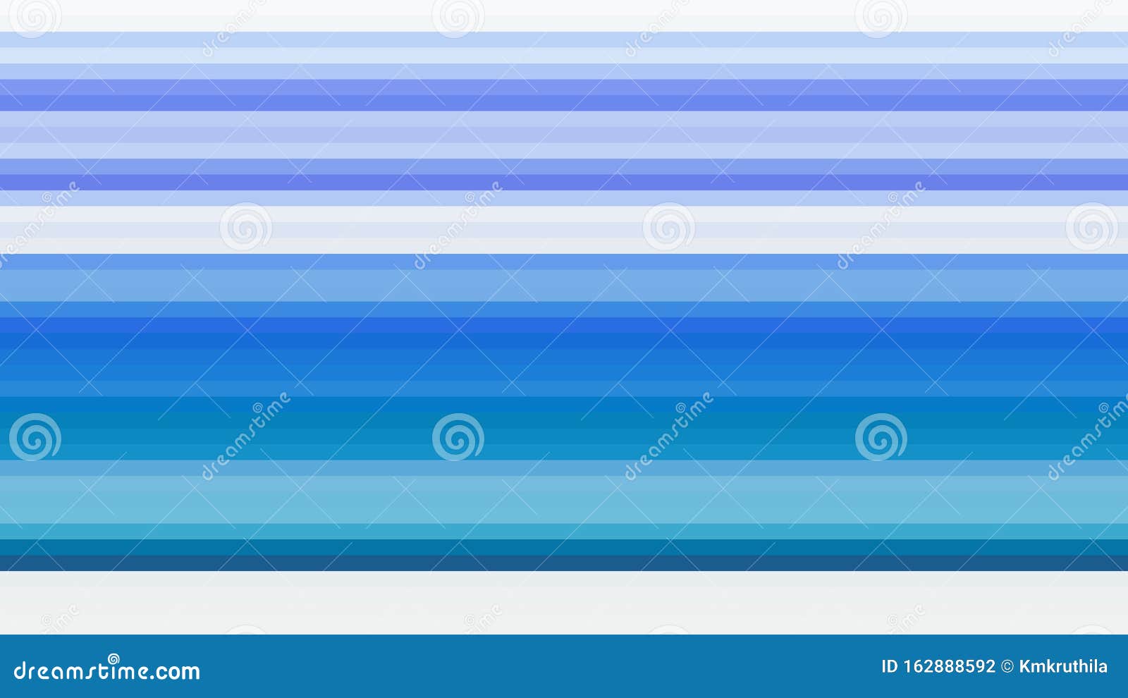 Blue and White Horizontal Stripes Background Stock Vector