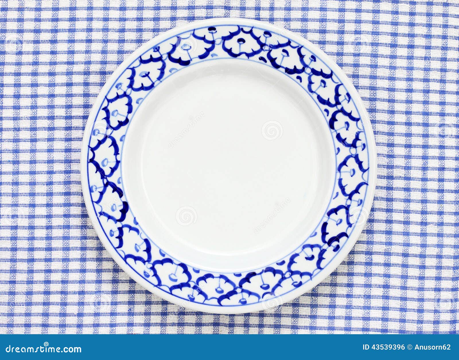 Blue And White Plate Pineapple Pattern Traditional Style Stock Photo Image of food, department