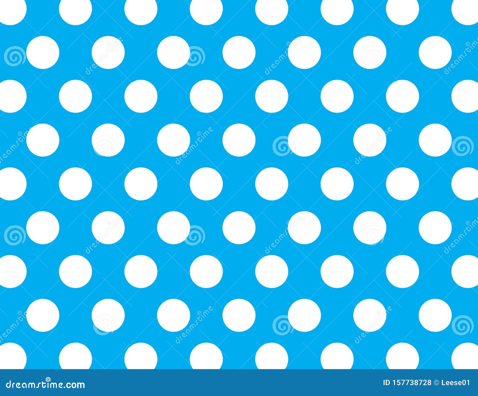 Large Blue and White Polka Dot ...