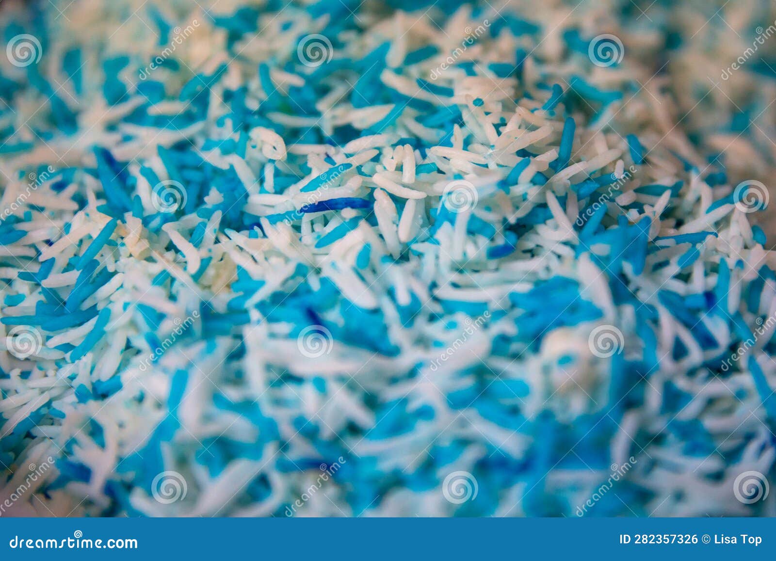Blue and White Rice stock photo. Image of indonesian 282357326