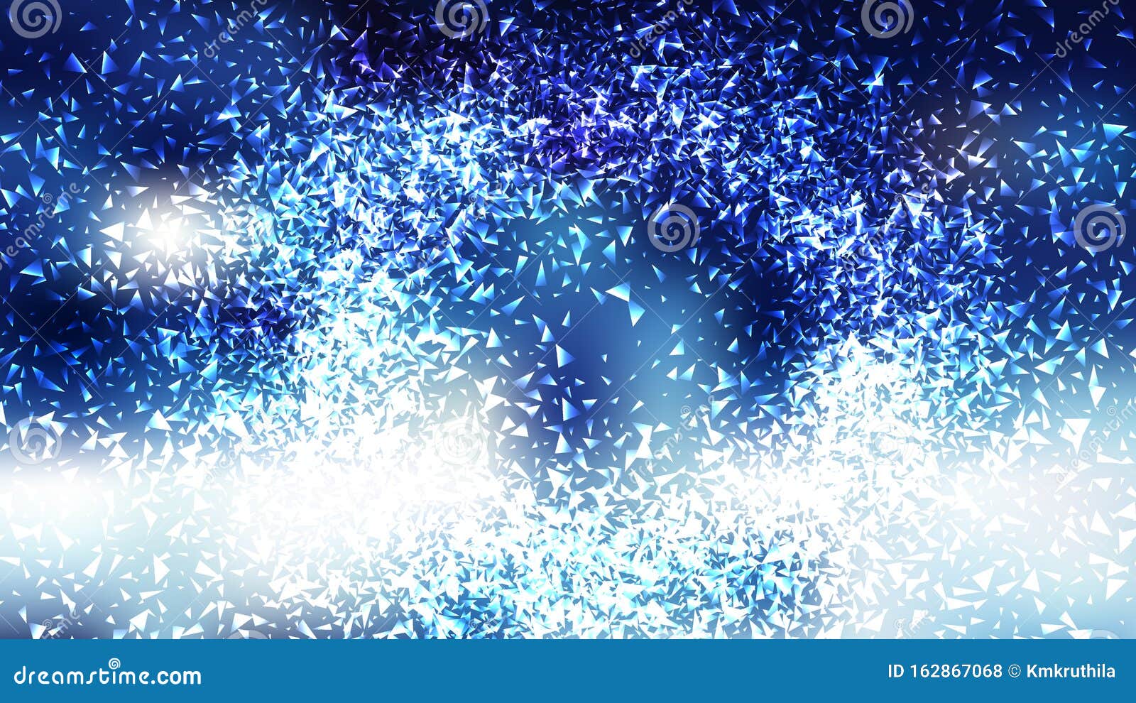Blue and White Sparkle Glitter Background Stock Vector Illustration