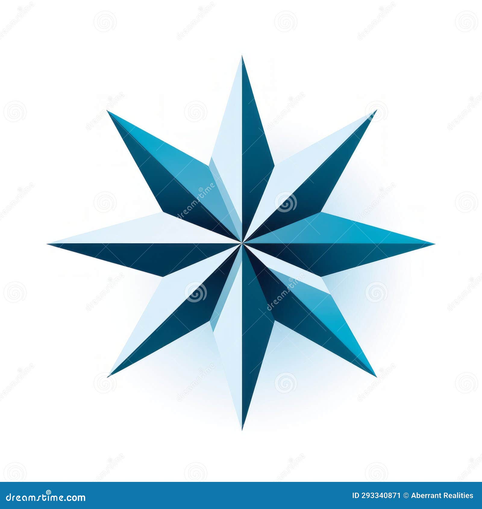 A Blue and White Star Logo on a White Background Stock Illustration