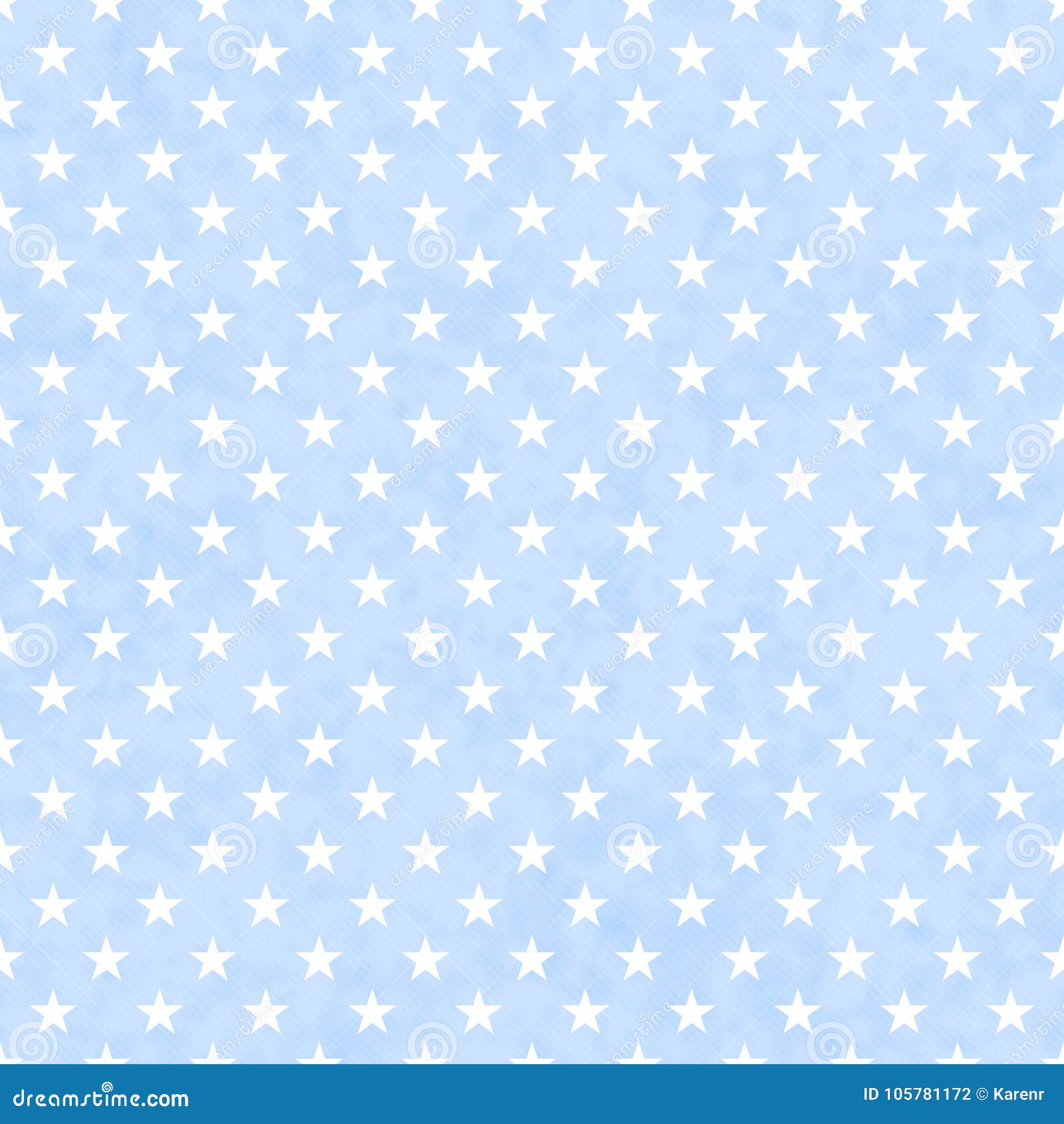 Blue and White Stars Seamless Pattern Background Stock Photo Image of