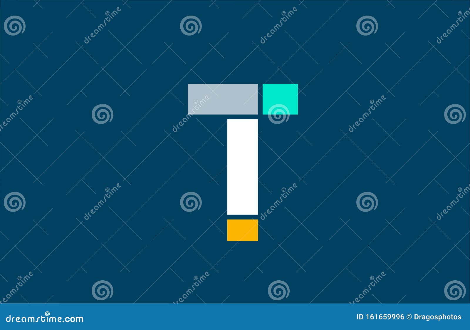 White Yellow Green T Letter Logo Alphabet Company Icon Design Stock Vector - Illustration of identity, background: