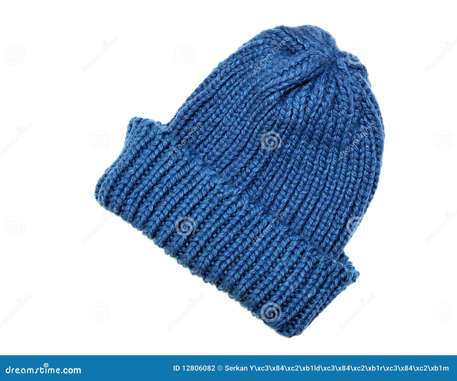 Blue winter cap stock photo. Image of snow, autumn, head 12806082