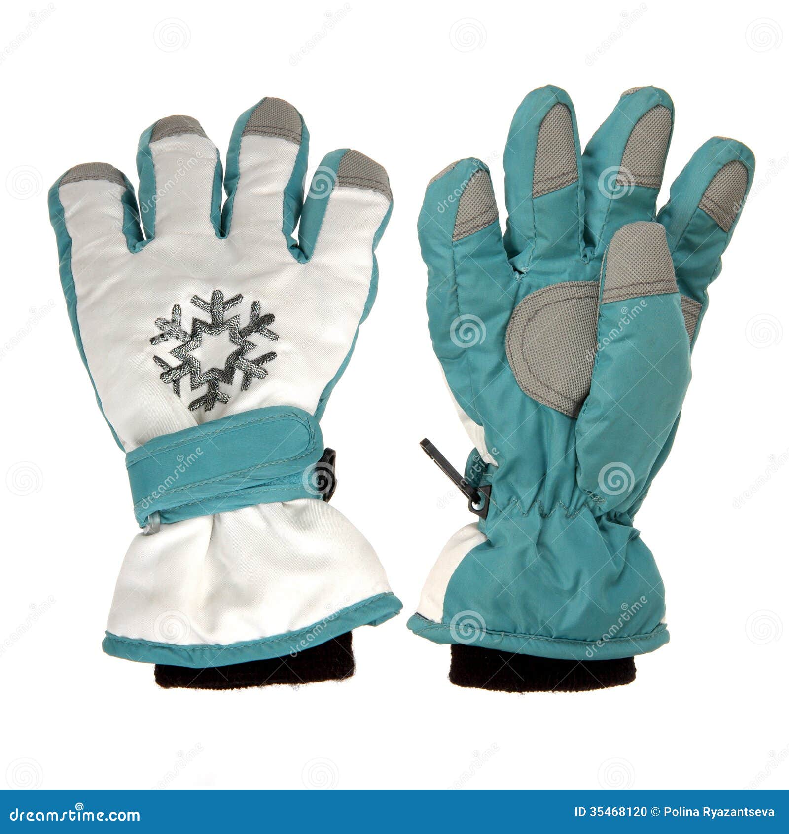 Blue winter gloves stock photo. Image of christmas, activity 35468120