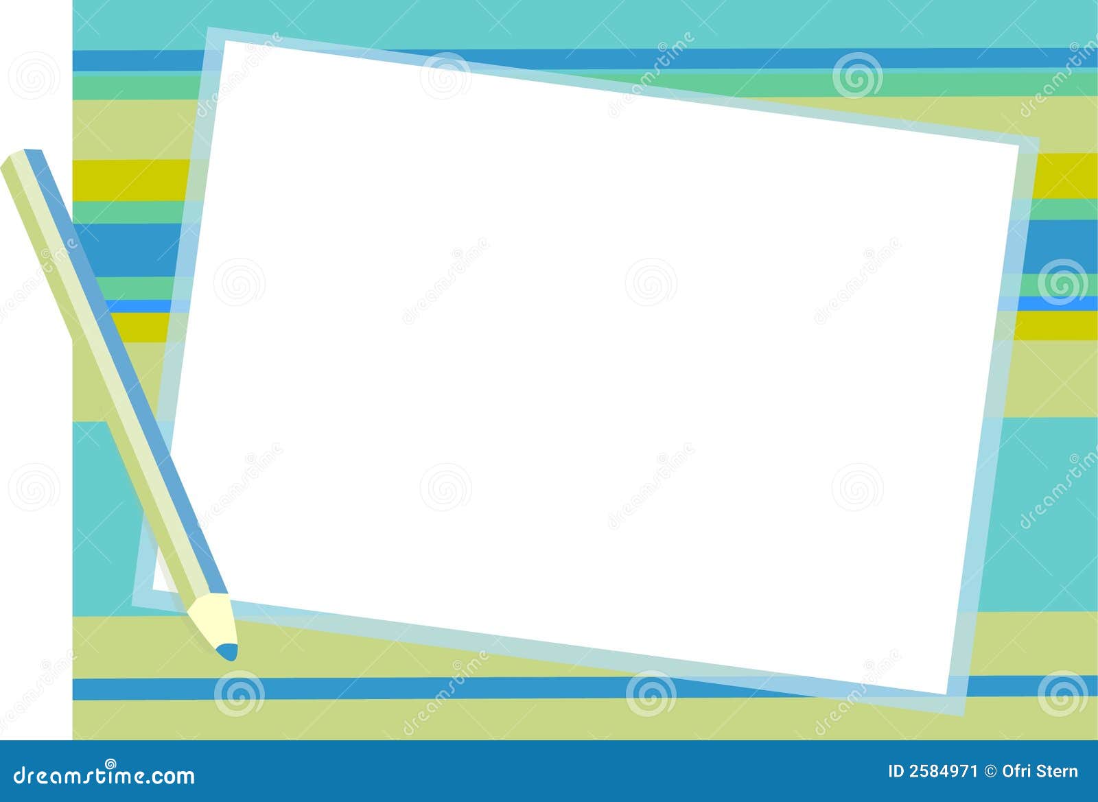 blue writing pad background