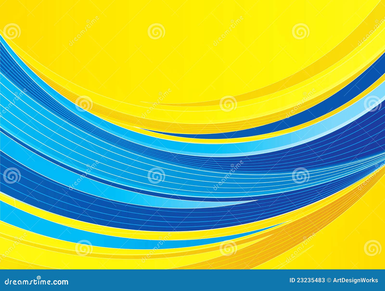 Blue and Yellow Background Composition Stock Vector - Illustration of  colour, futuristic: 23235483