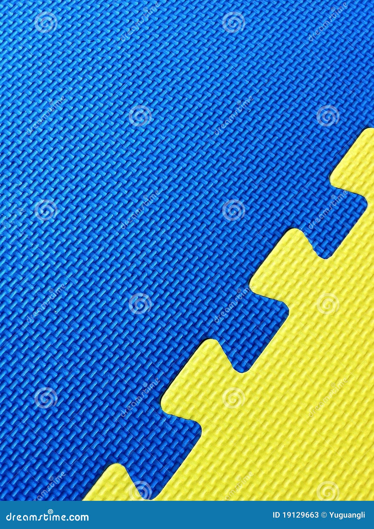 Blue and yellow mats stock image. Image of blue, playing 19129663