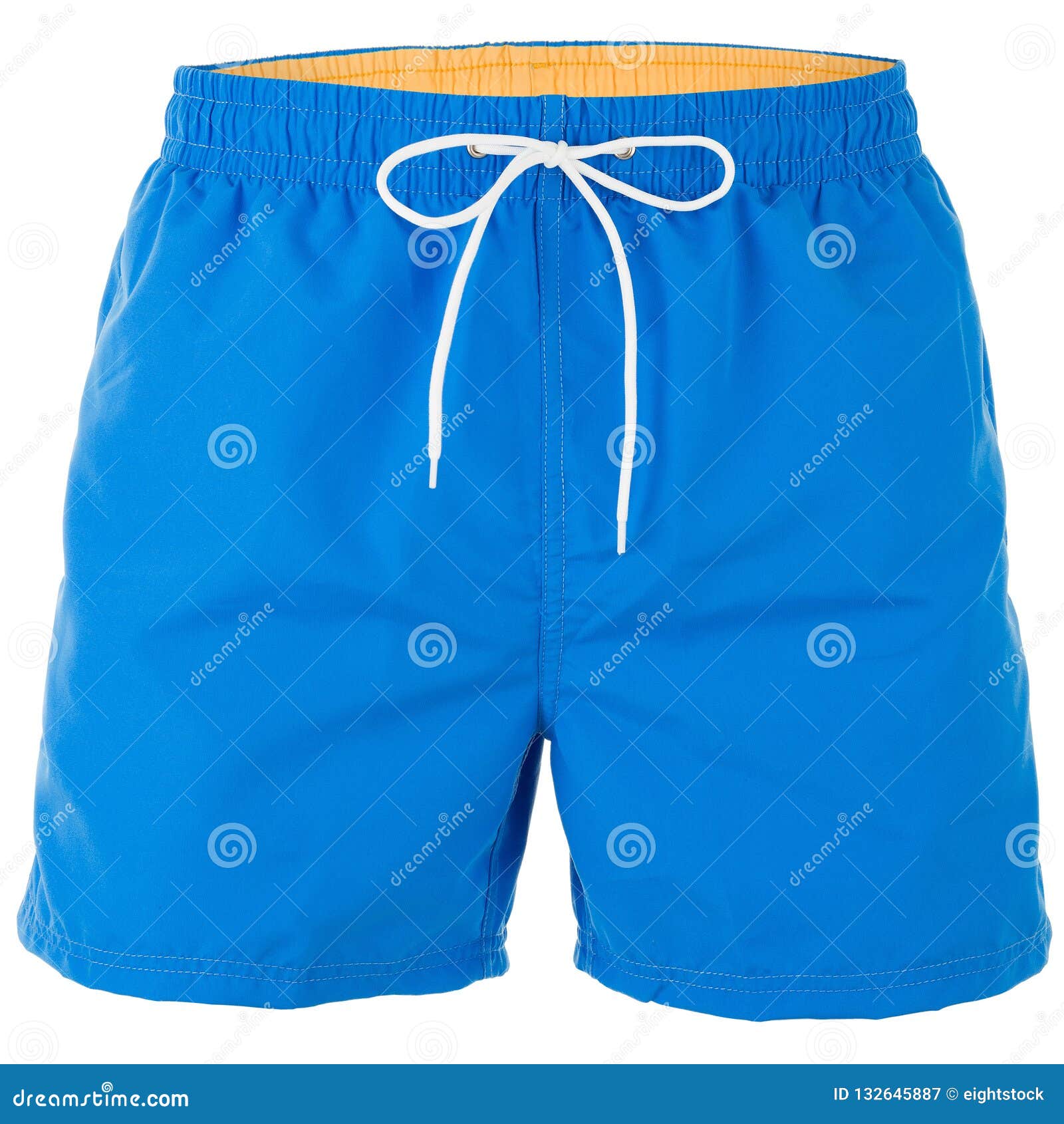 Blue and Yellow Men Shorts for Swimming Stock Image - Image of ...