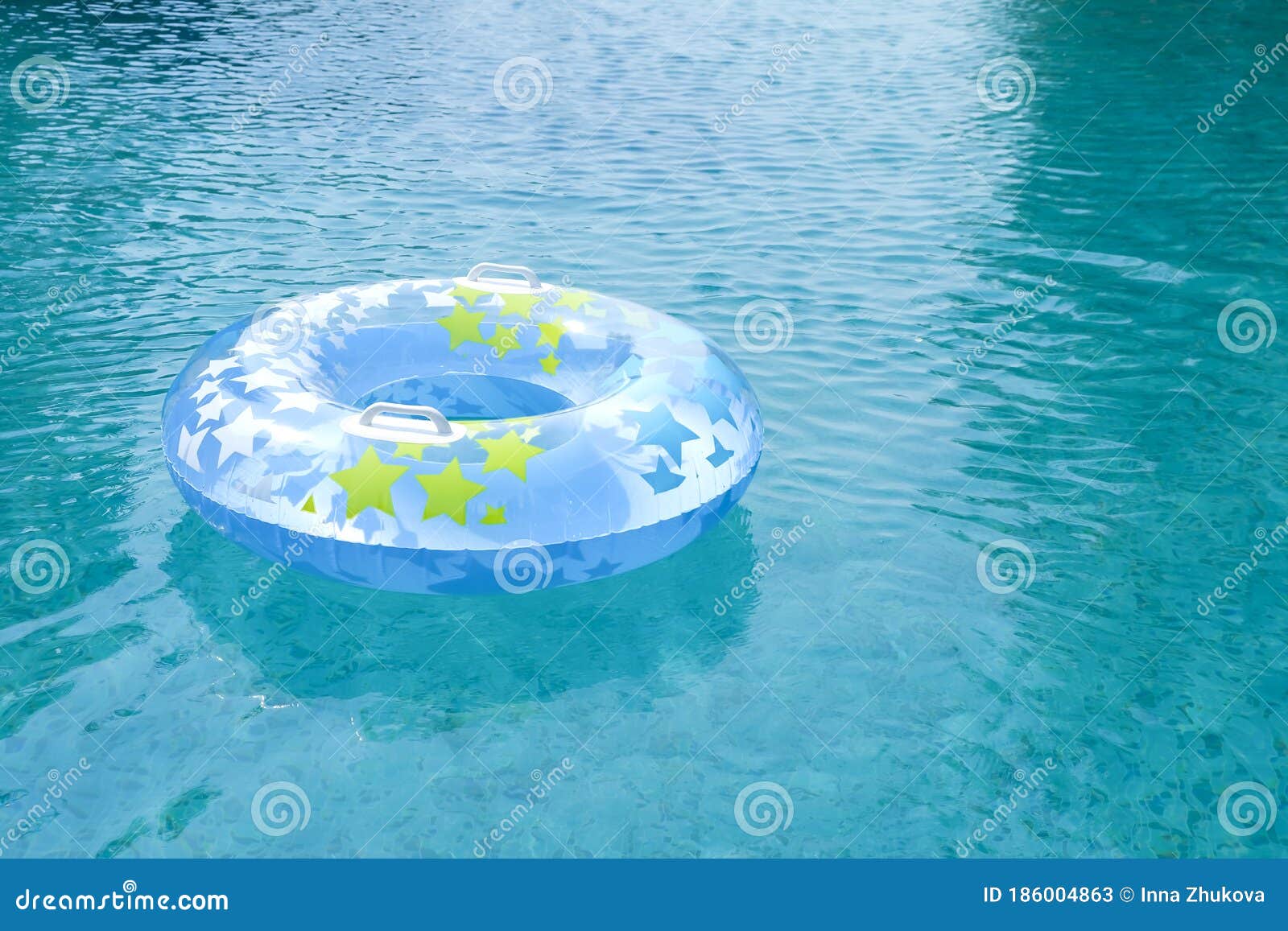 clear inflatable pool floats