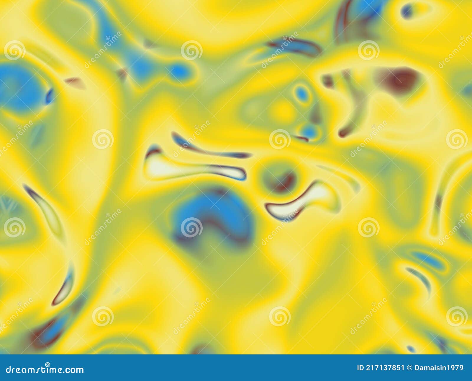 Yellow Blue Fluid Geometries Geometries Shapes Diamond Background