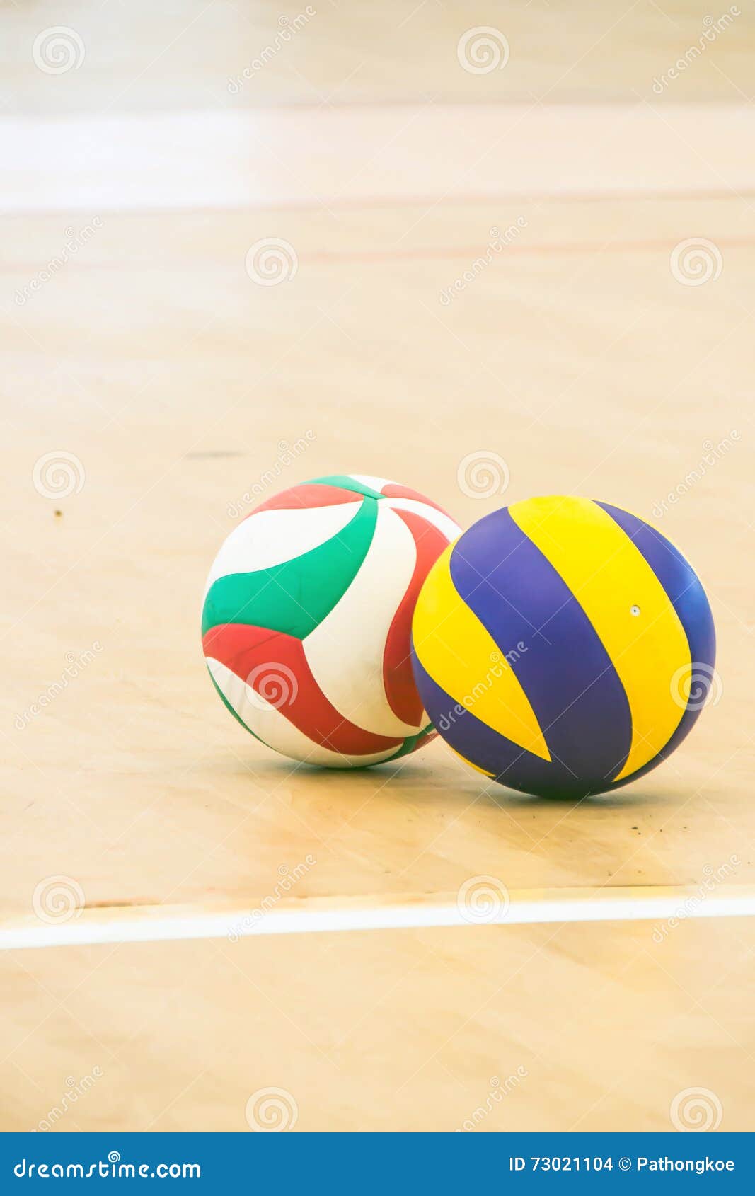 Blue and yellow volleyball stock photo. Image of ball 73021104