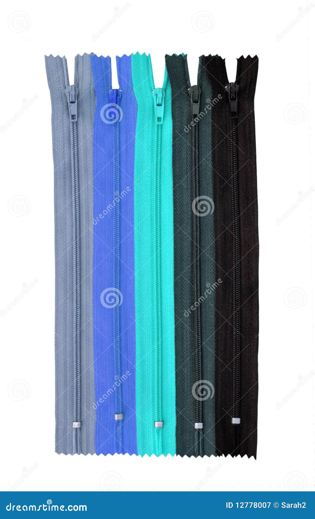 Blue zips/ zippers stock image. Image of matching, dark 12778007