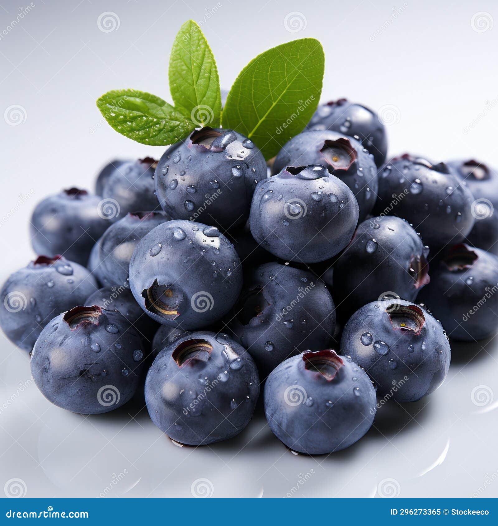 blueberry  on white background - creative product photography