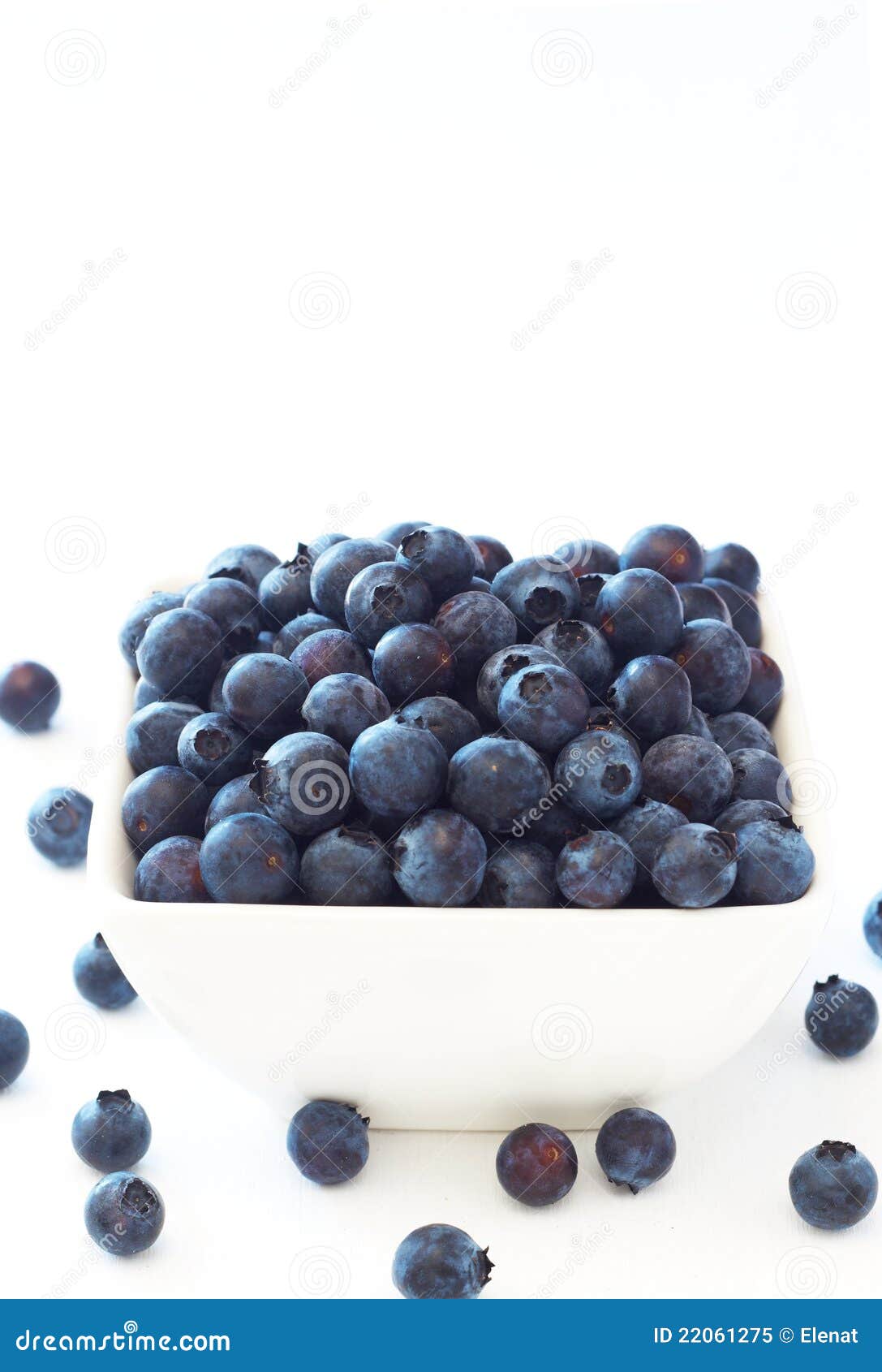 Blueberries on White Background Stock Image - Image of tasty, sweet ...