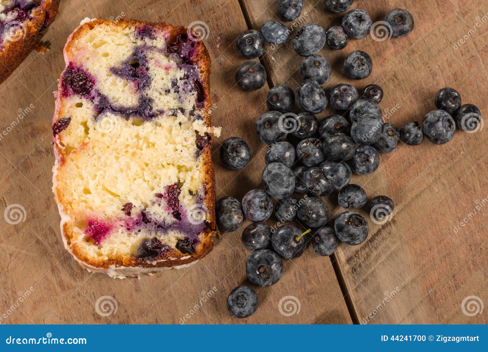 Blueberry Coffee Cake Loaf with Blueberries Stock Photo Image of