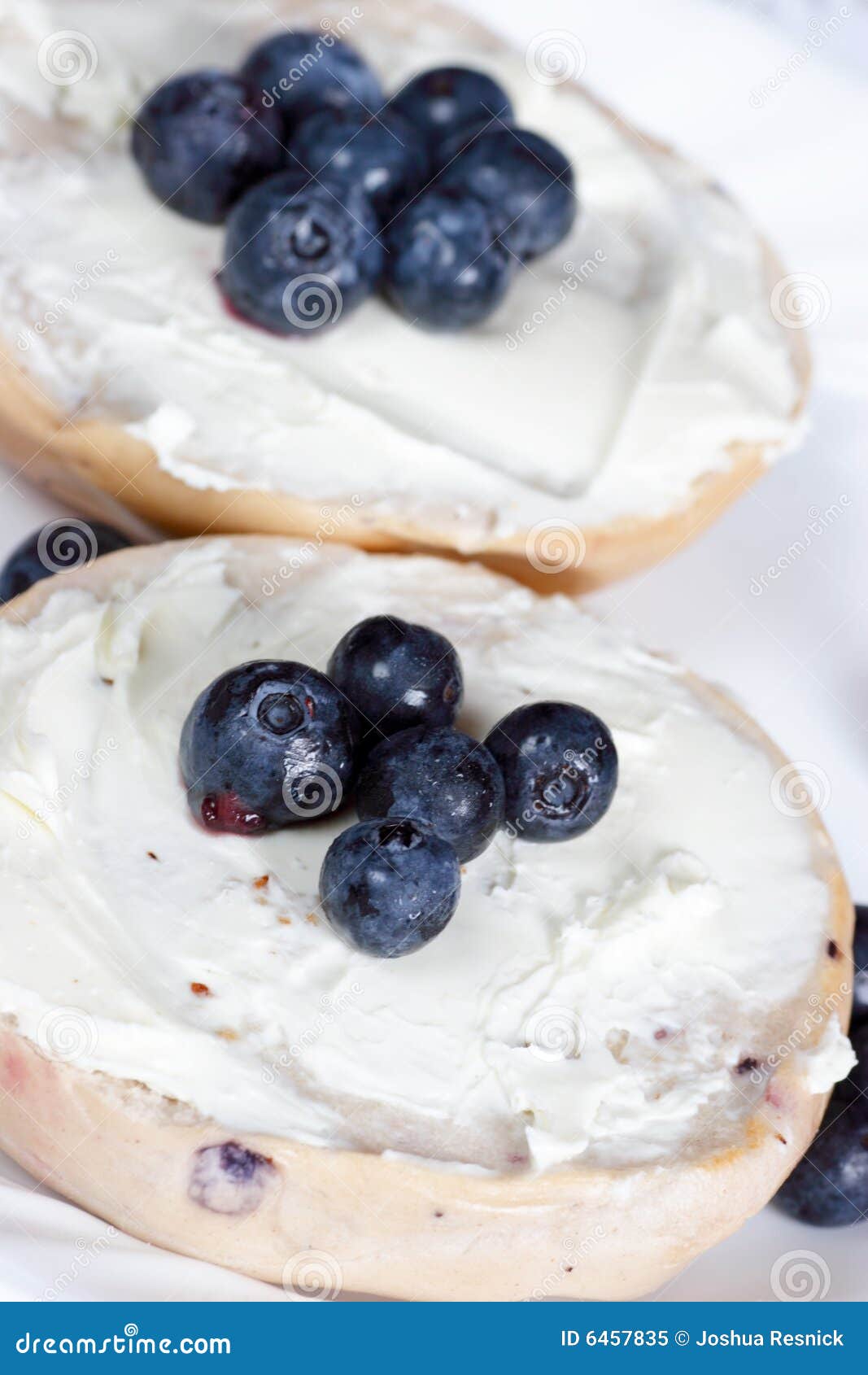 Bagel And Cream Cheese Stock Photo - Download Image Now - Cream