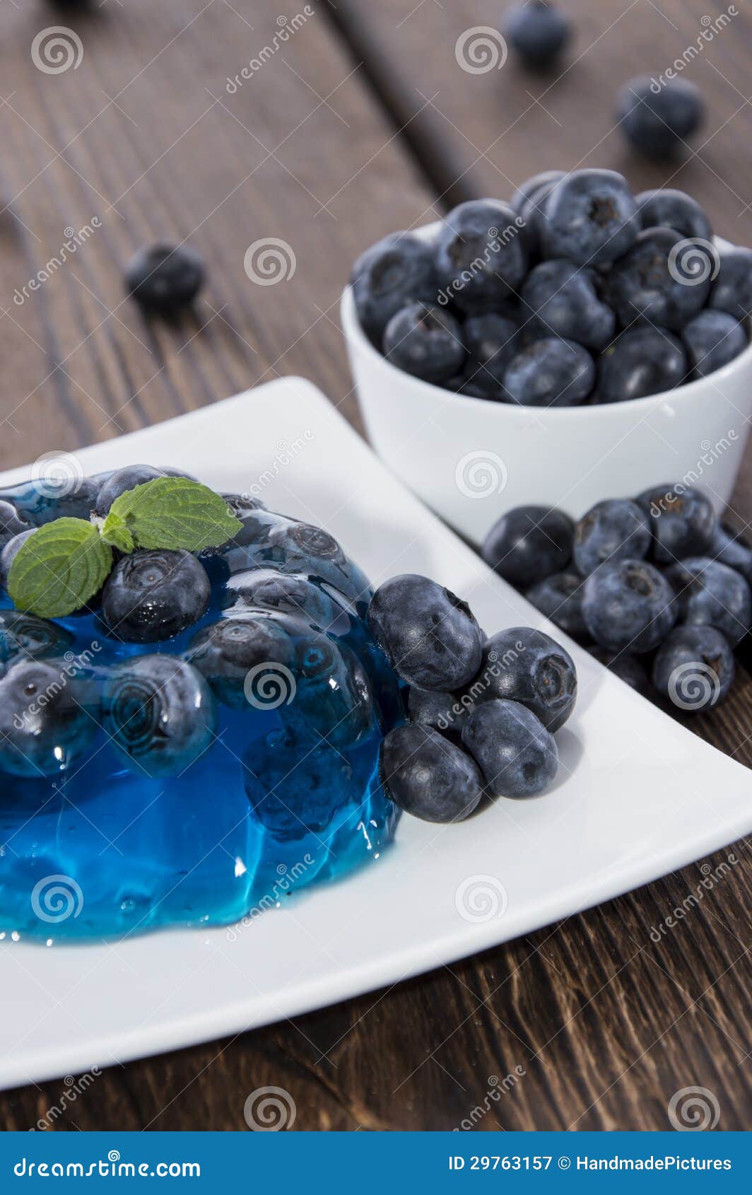 Blueberry Jello stock image. Image of studio, colorful 29763157