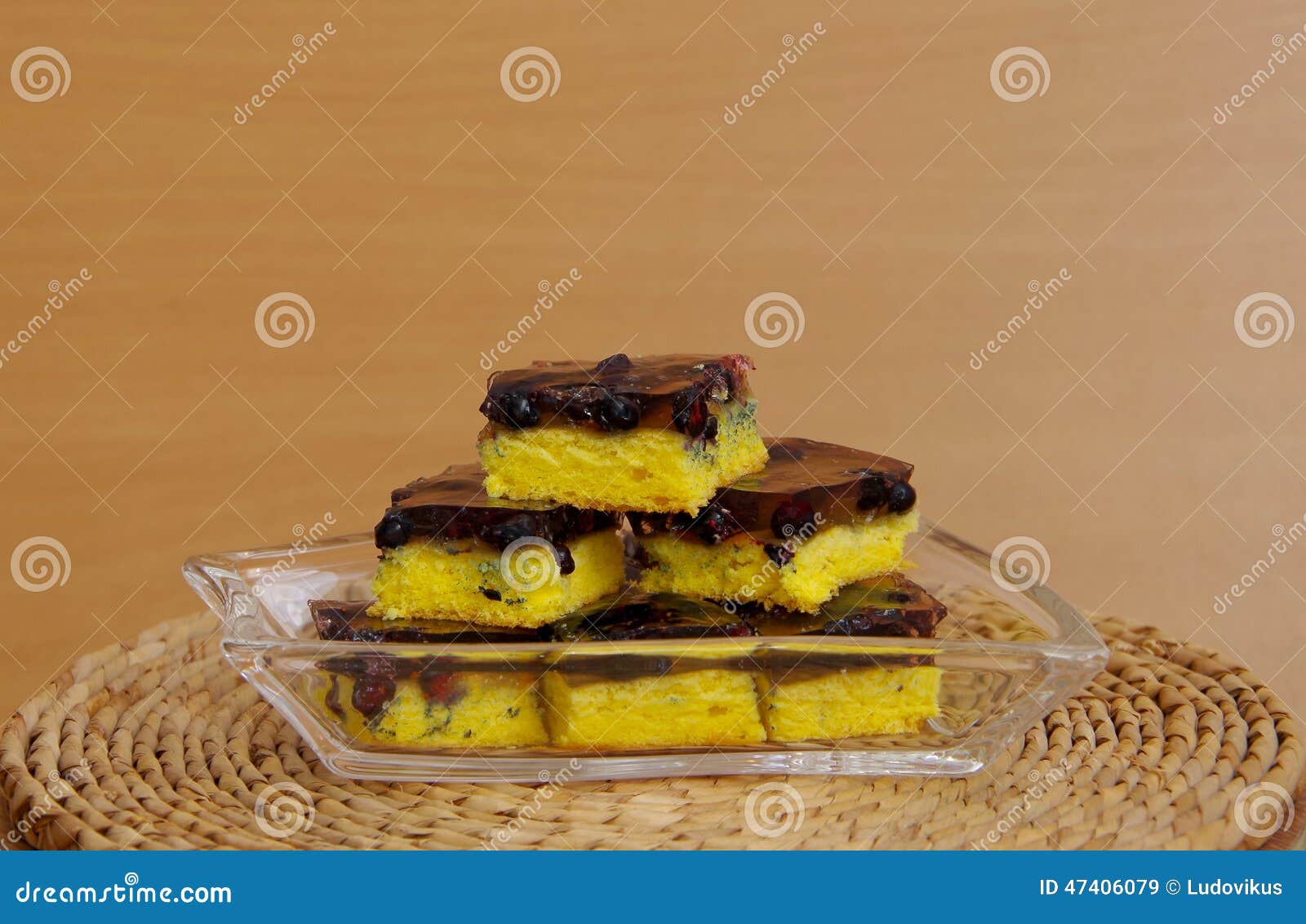 Blueberry pie with gelatin stock image. Image of food 47406079