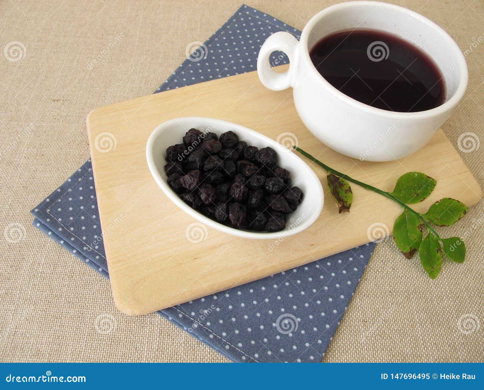 Blueberry Tea from Dried Blueberries Stock Image Image of dried
