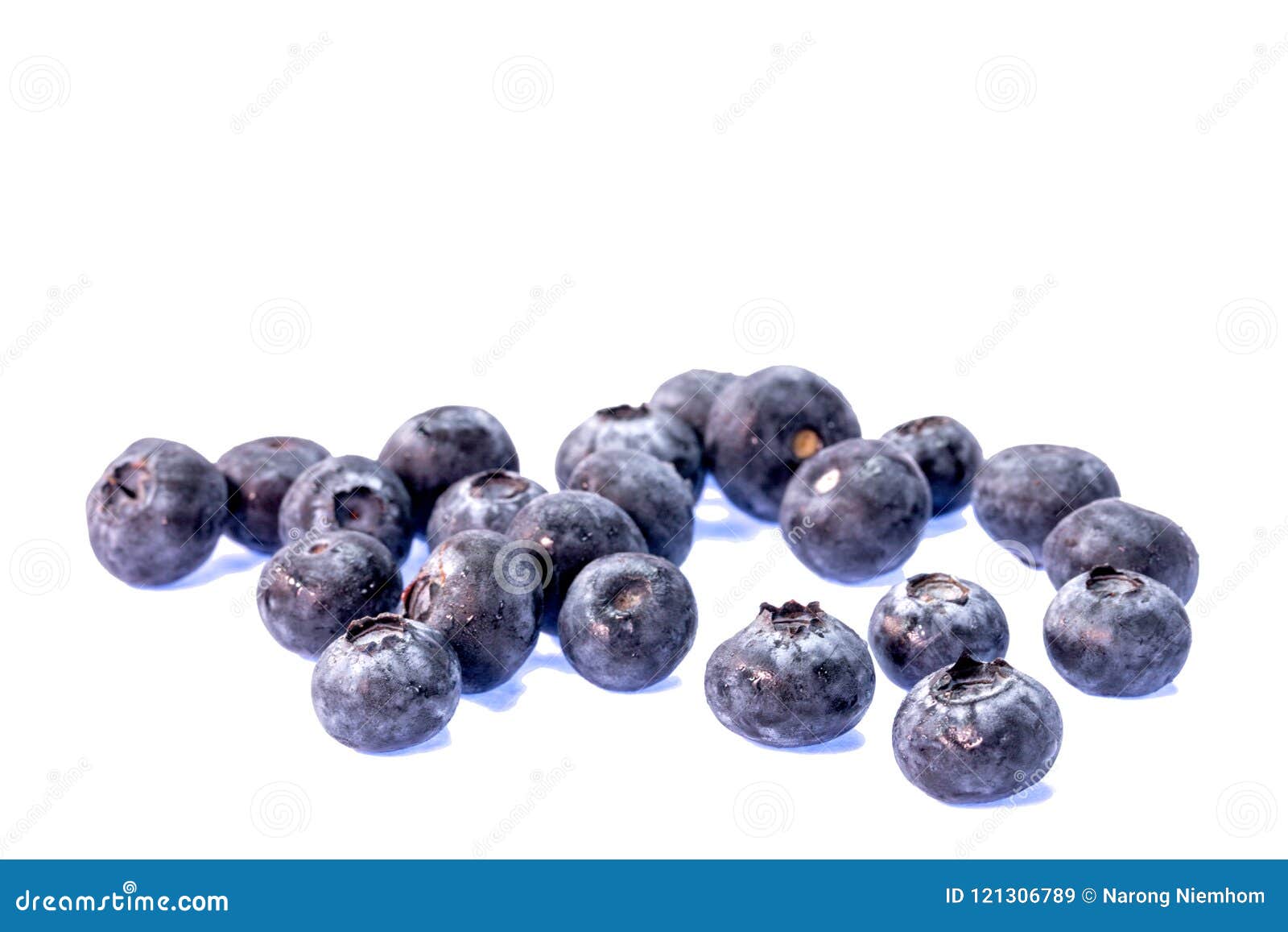 A Glass of Blueberry in Blue Water Stock Image Image of blueberry