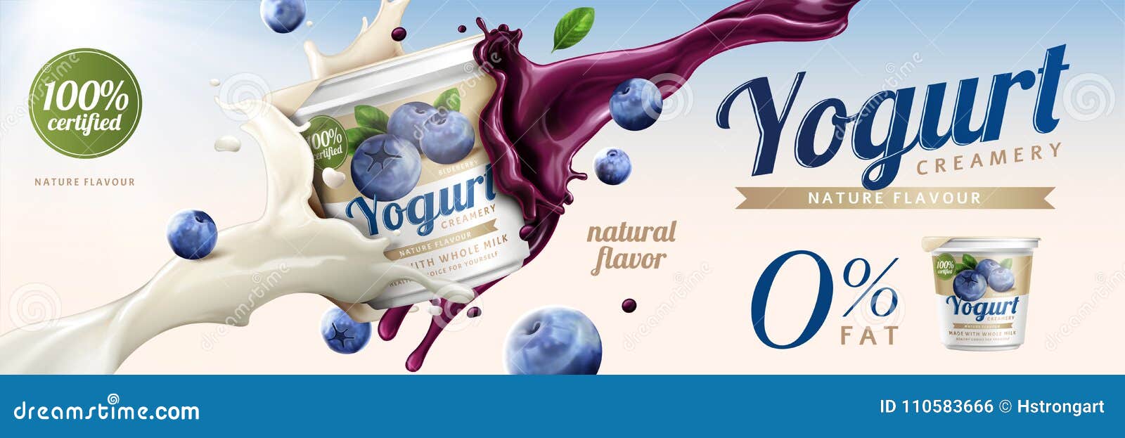 blueberry yogurt ads