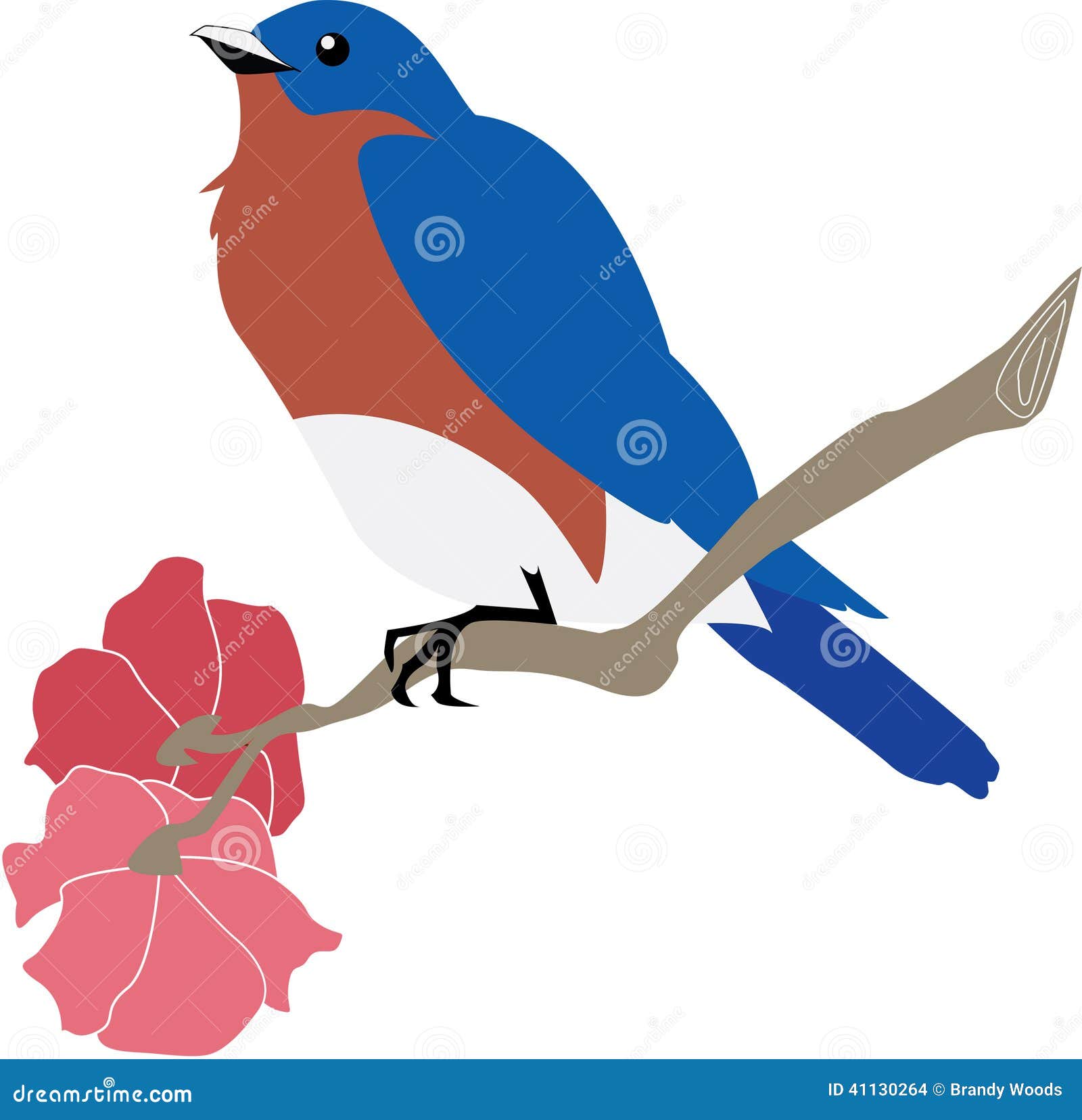 Mini Bluebird With Azalea