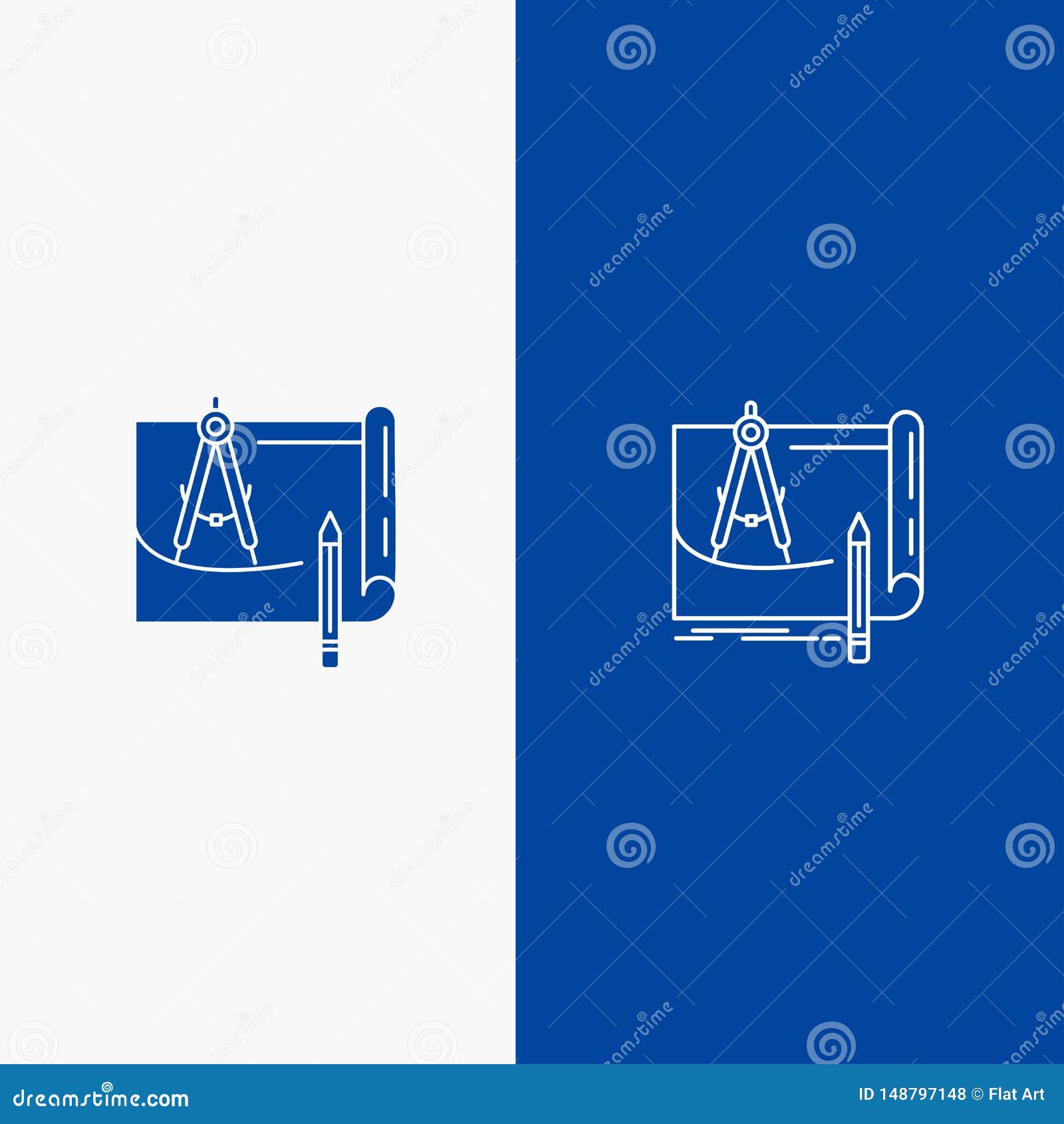 45+ Blueprint Icon Blue Background