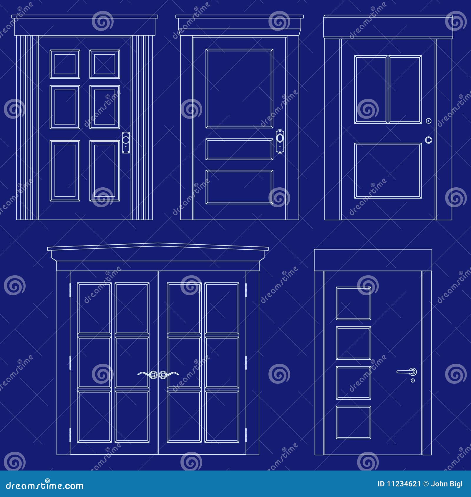 Blueprint Door Illustrations Stock Image Image 11234621