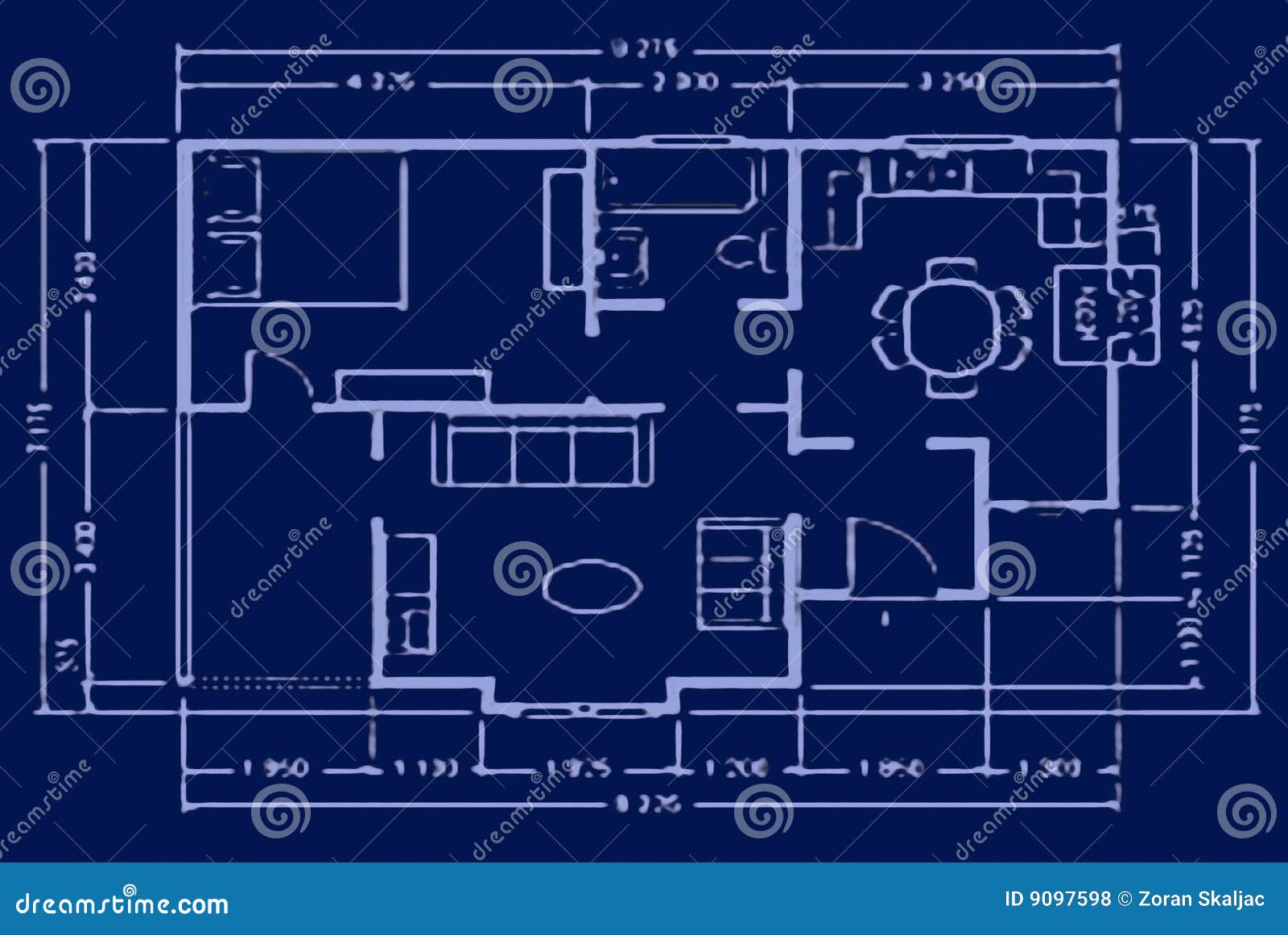 Blueprint house plan stock photo Image of construction 