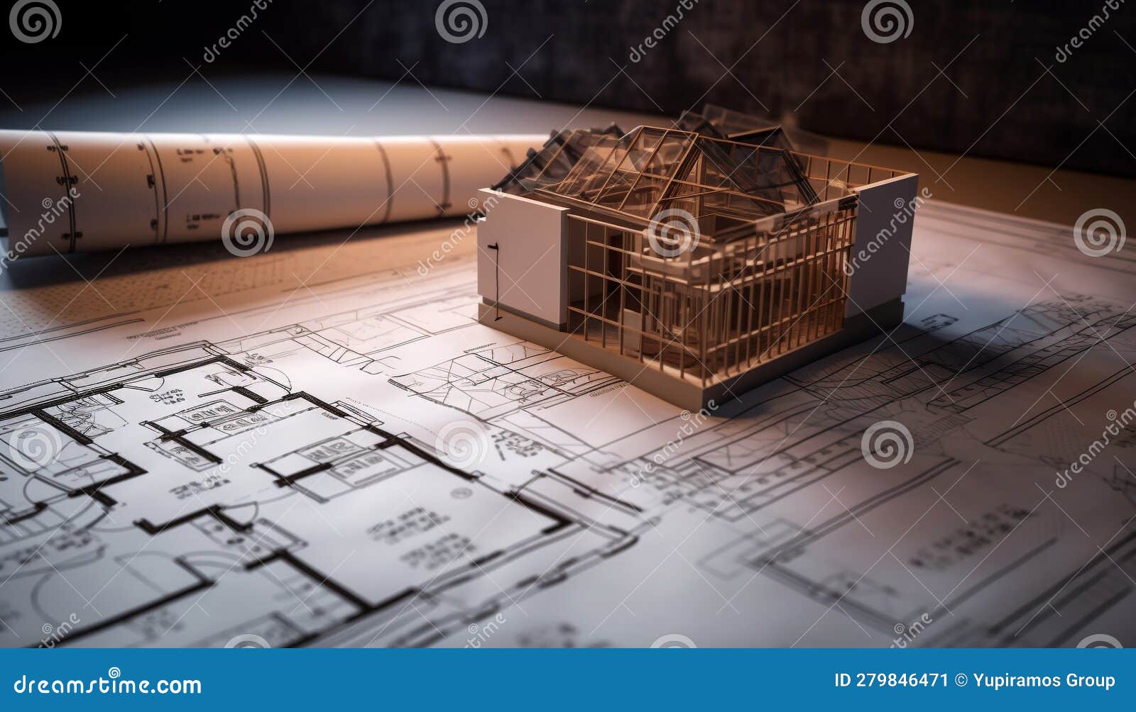 Blueprints, Plans, and Paperwork Guide Construction Industry Housing Development Projects