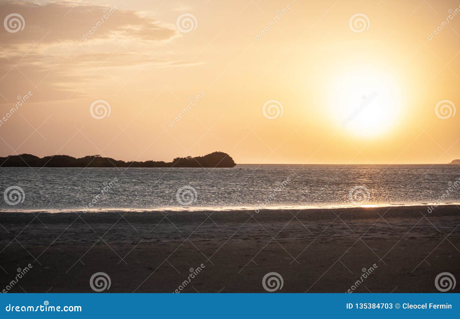 blues, brown, and water beautiful escene small twon coche margarita island