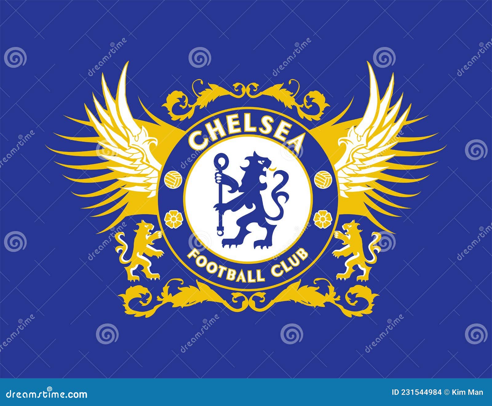The Blues Chelsea FC. England Football Club Editorial Stock Image ...