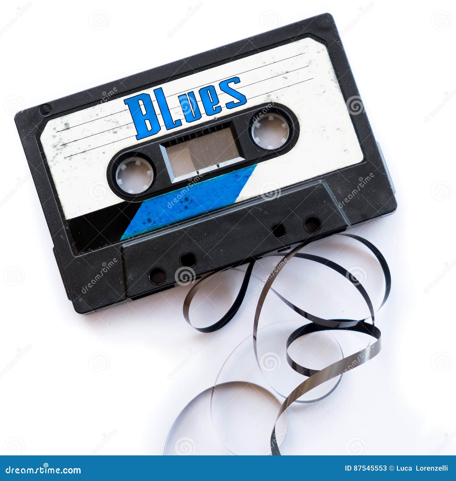 blues musical genres audio tape label