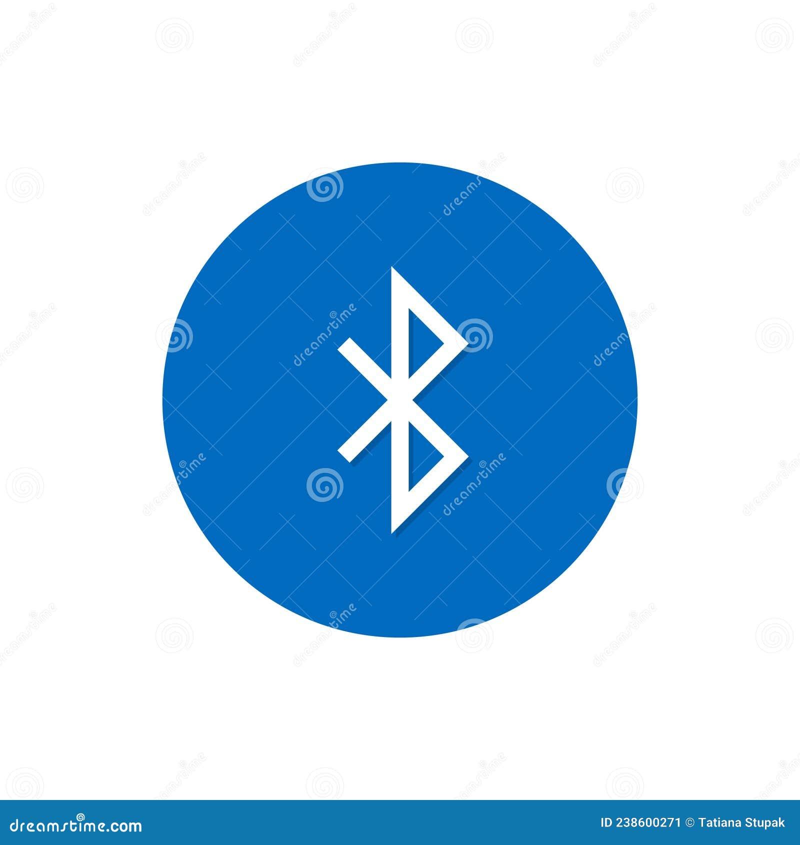 bluetooth icon,   connection sign on circle button, wireless technology concept