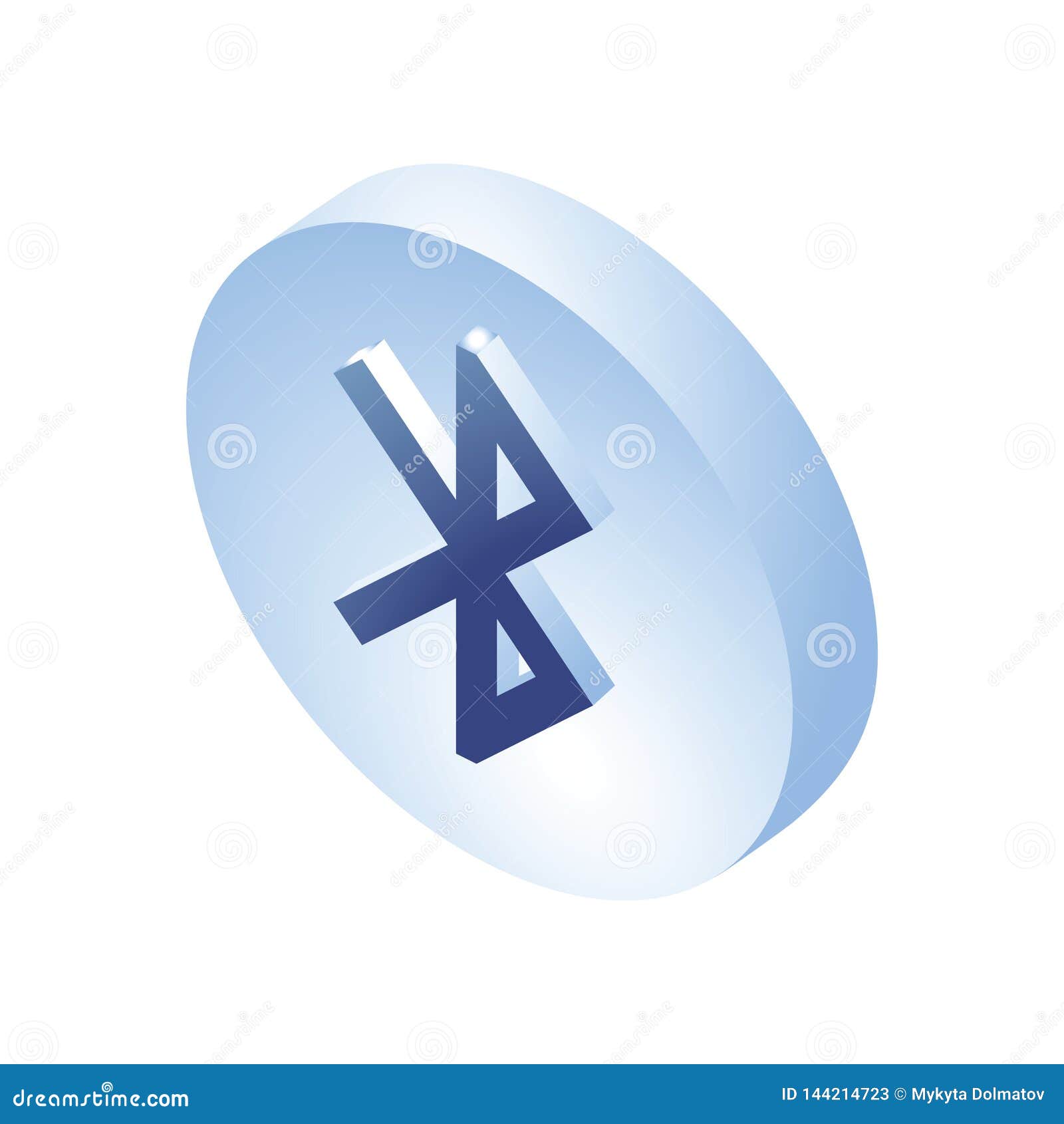 Bluetooth Isometric Icon. 3D Isometric Bluetooth Sign. Created for Mobile,  Web, Decor, Print Products, Application Editorial Stock Photo -  Illustration of internet, line: 144214723