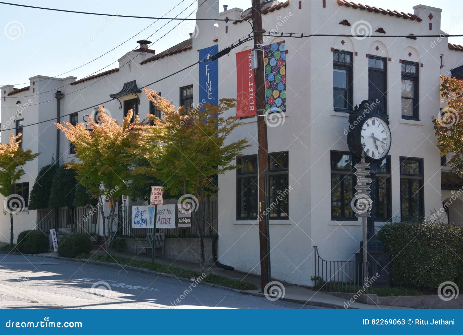 Bluff View Arts District in Chattanooga, Tennessee Editorial Stock