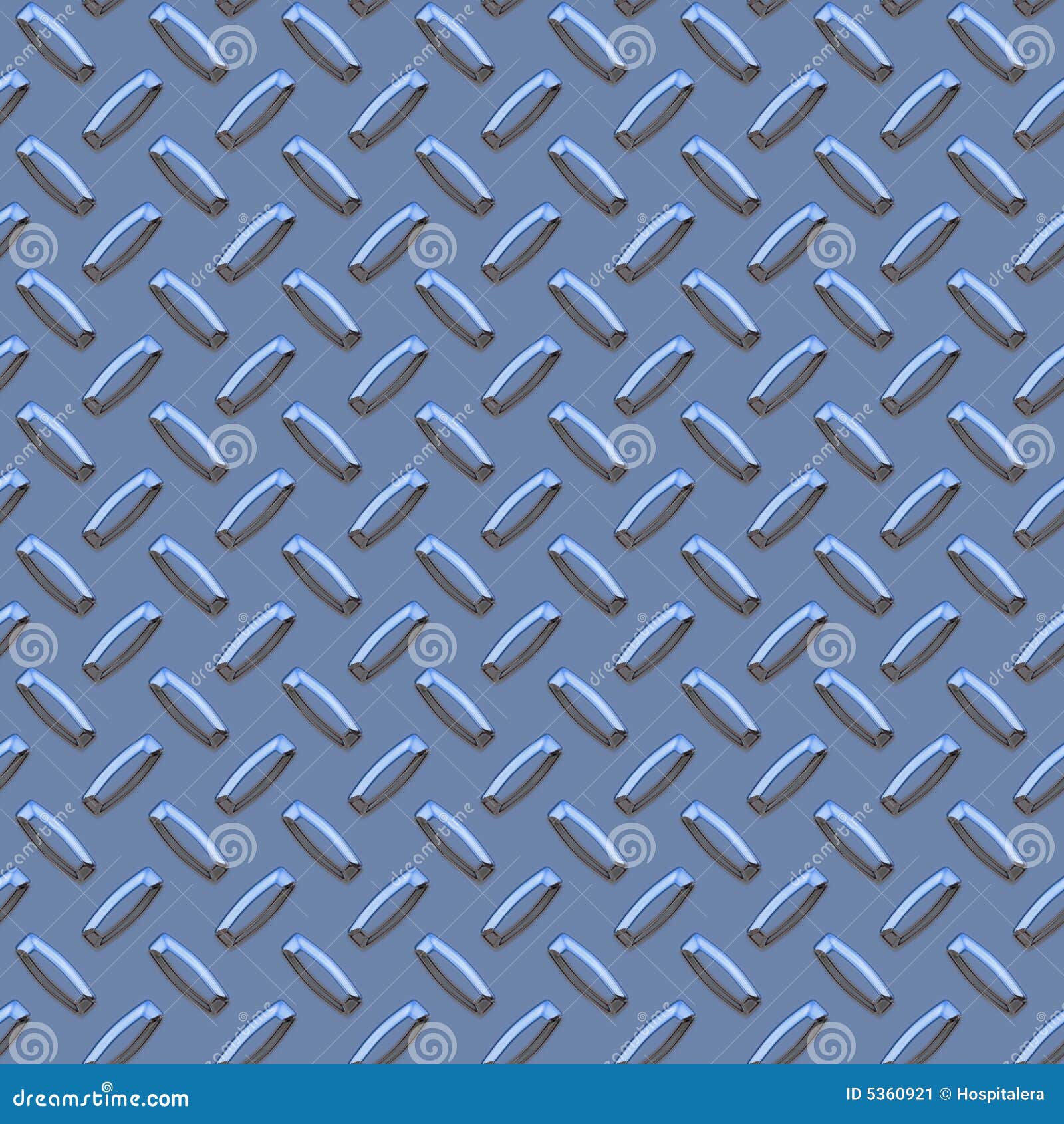 bluish metal diamond pattern