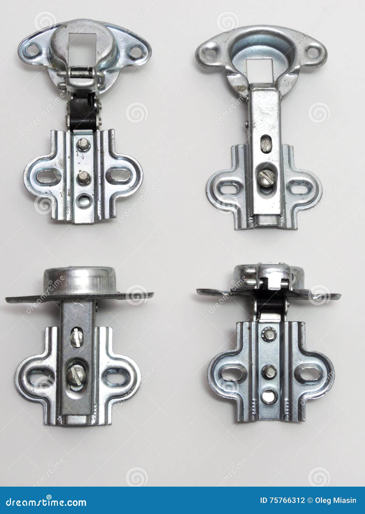 Blum Integrated Overlay Cabinet Hinge Soft Close Stock Photo