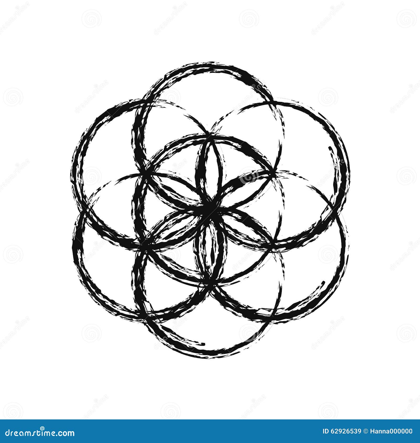 Blume des Lebens, Vektor vektor abbildung. Illustration von ethnisch