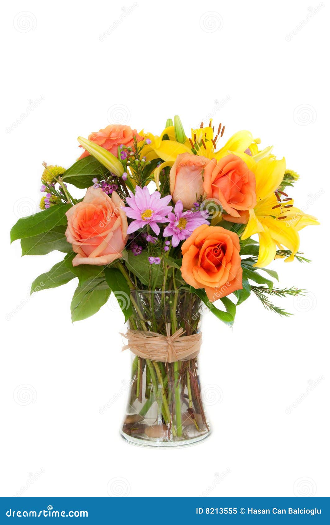 Blumen in einem Vase stockbild. Bild von geschenk, lilien - 8213555