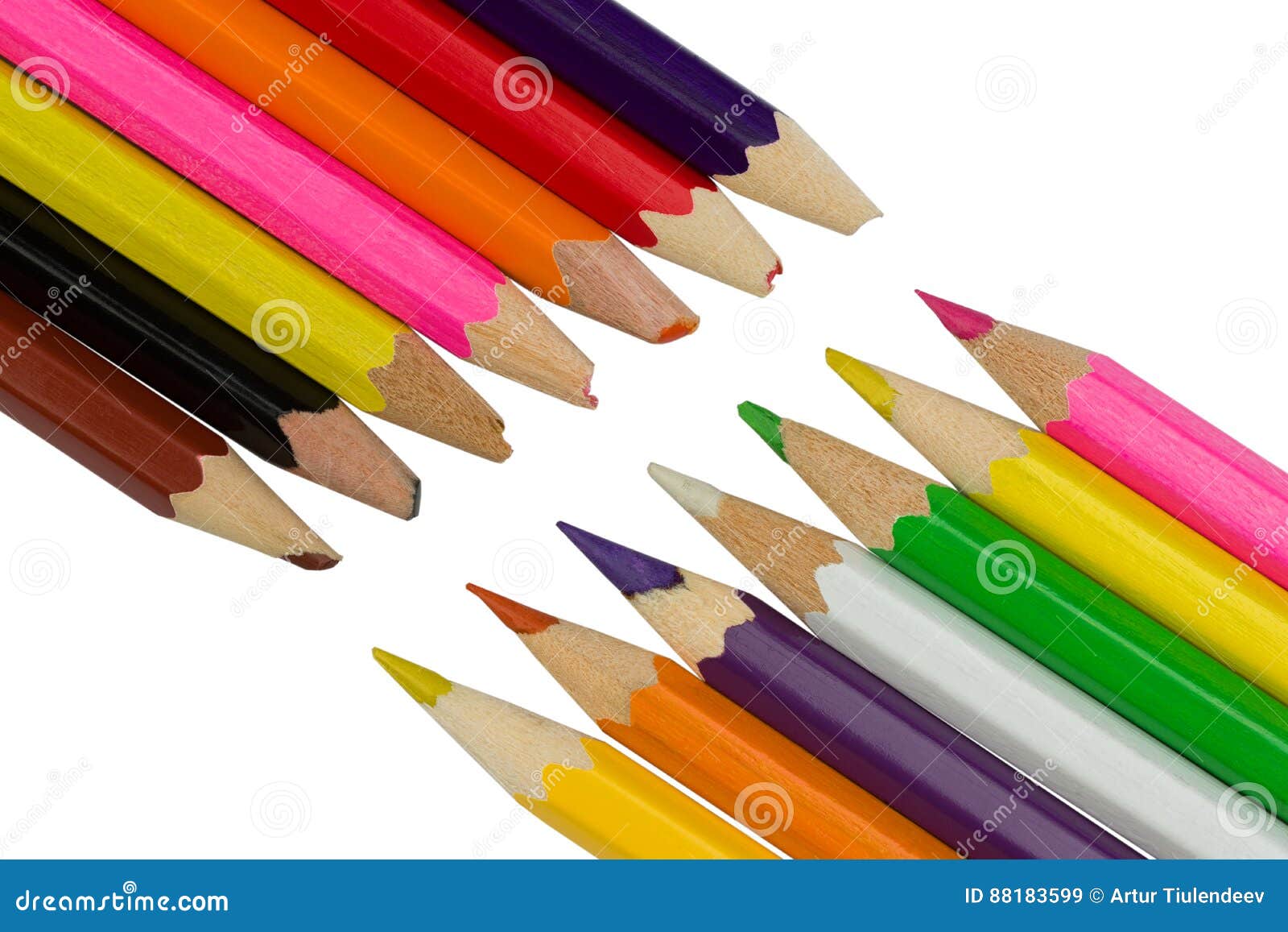 Pencils Diagonally Opposite Stock Photos Free & RoyaltyFree Stock
