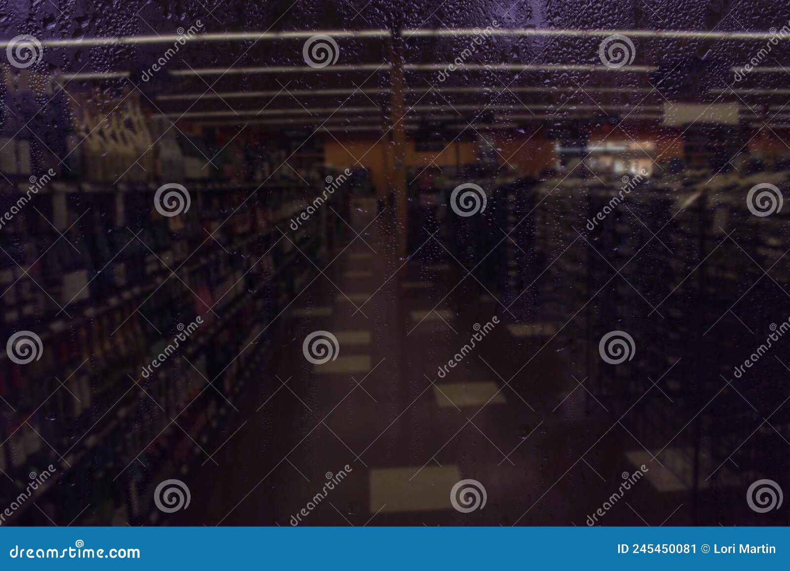 Blur Background Inside Beer, Liquor and Wine Store Stock Image Image