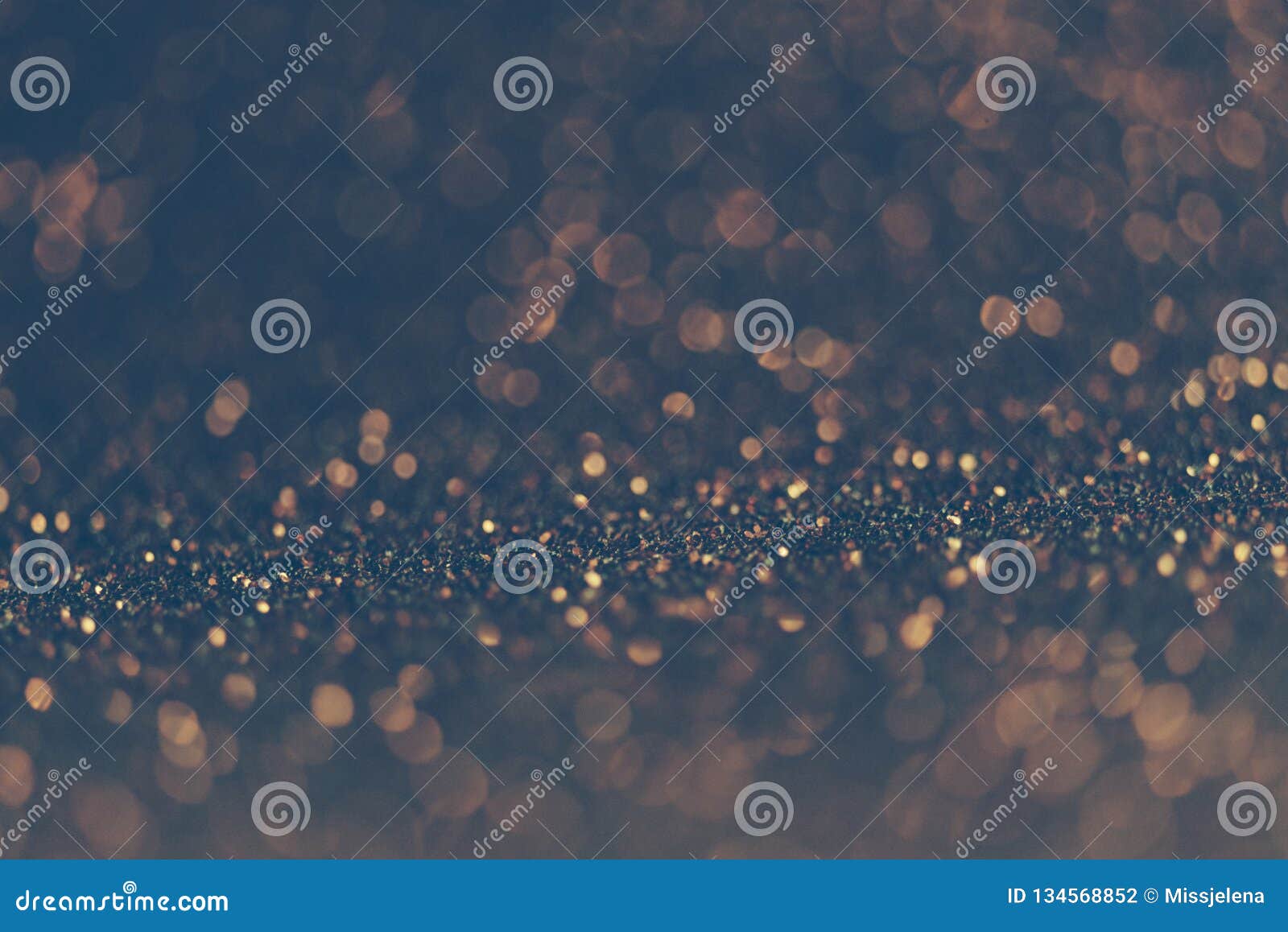 Blur Neon Gold And Blue Light Circle Background Stock Photo