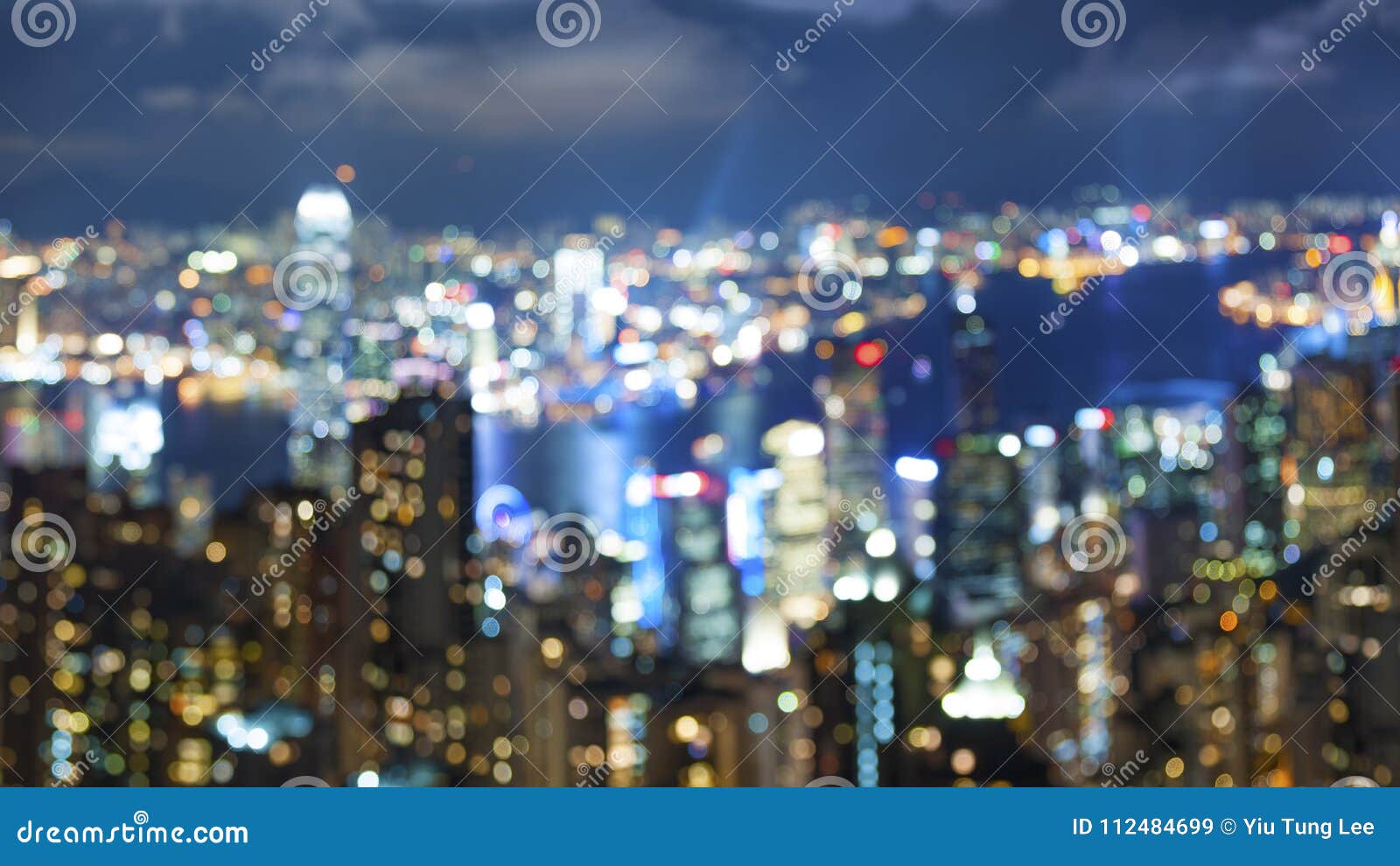 blurred city light