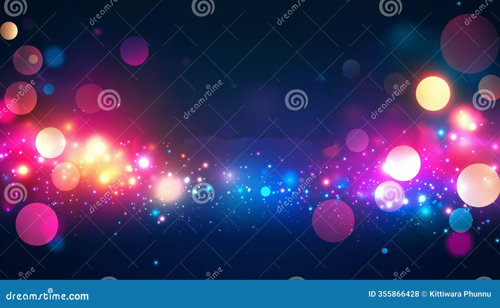 banner of blurred background bokeh abstract focus light glowing color bright vibrant gradient hazy dreamy